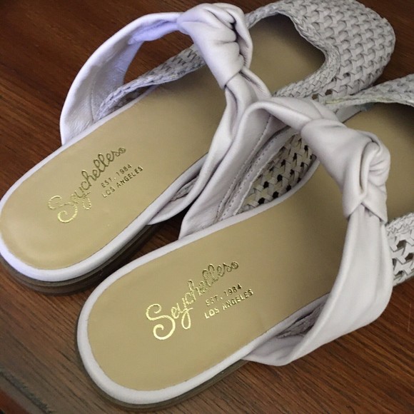 Seychelles Women's Art Deco Woven Leather Mule Flats 8.5 M Lavender Purple NWOB - Picture 6 of 10